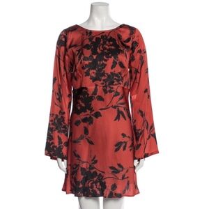 R.G. Kane Mini Georgia V Back Dress Holiday Romantic Feminine Sz L NWT